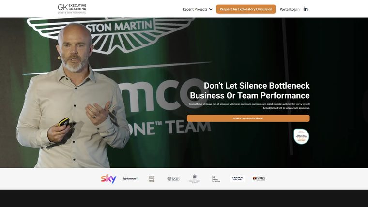 The GK Executive Coaching website